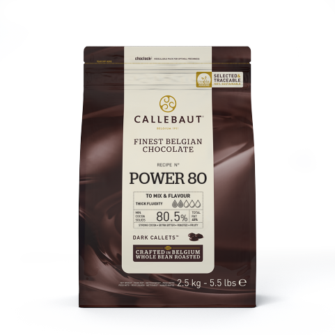 Callebaut Power 80 - 80% Dark Chocolate Callets