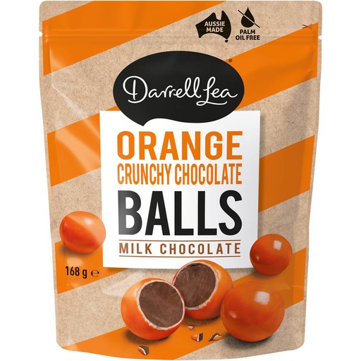 Darrell Lea Orange Crunchy Balls 168g (Best Before: 02.2024)