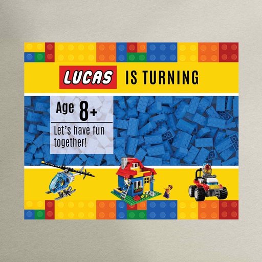 Lego Party Placemat