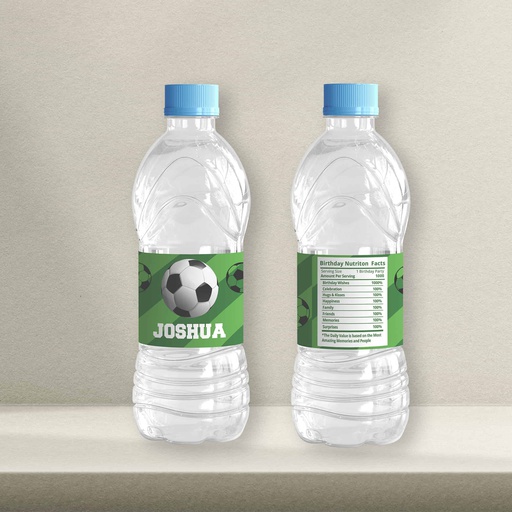 Soccer Water Bottle Sticker