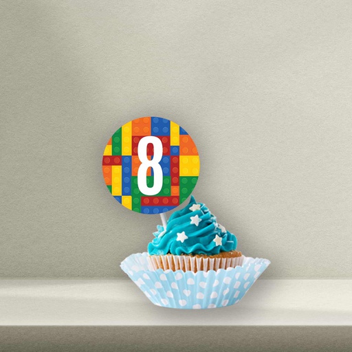 Lego Cupcake Topper - Style 4