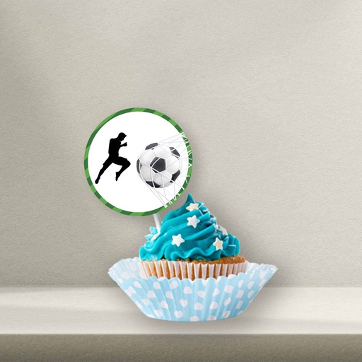 Soccer Cupcake Topper - Style 2