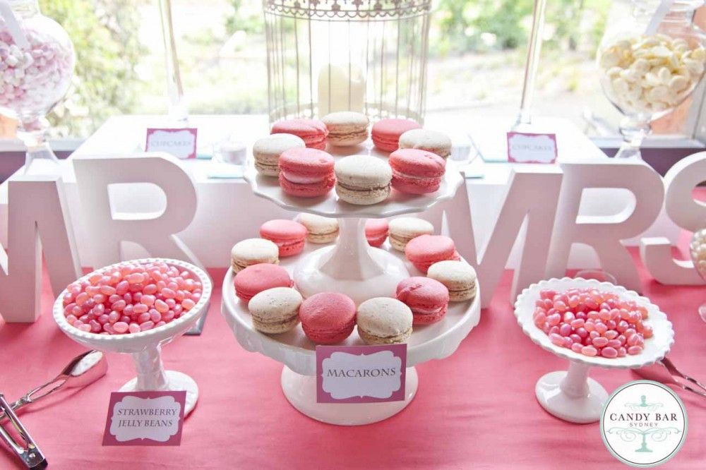 Pink theme candy buffet by Candy Bar Sydney