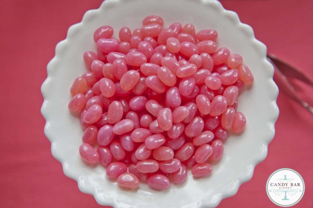 Strawberry flavoured Dark Pink Mini Jelly Beans