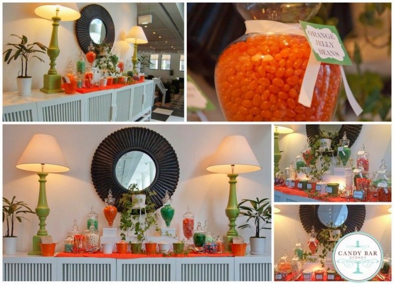 Green and Orange Candy Buffet, The Ivy, Sydney