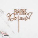 Personalised Baby Shower Cake Topper