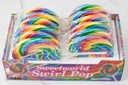 Mega Swirl Rainbow Lollipops 200g 12 Pack