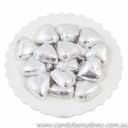 Silver Belgian Chocolate Hearts 500g - 5kg