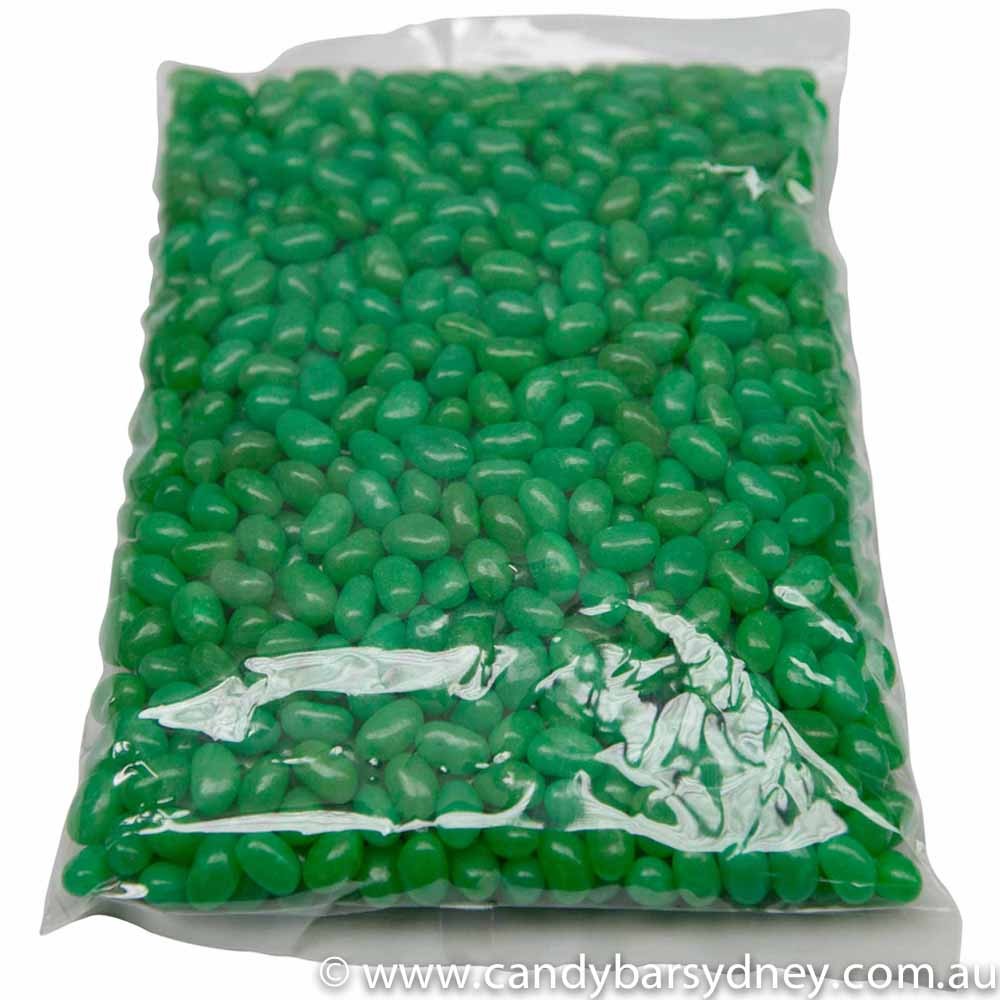 Green Mini Jelly Beans 1kg - Wizard