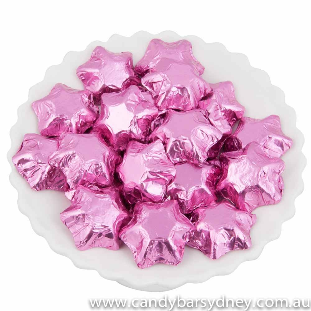 Pink Belgian Chocolate Stars 500g - 5kg