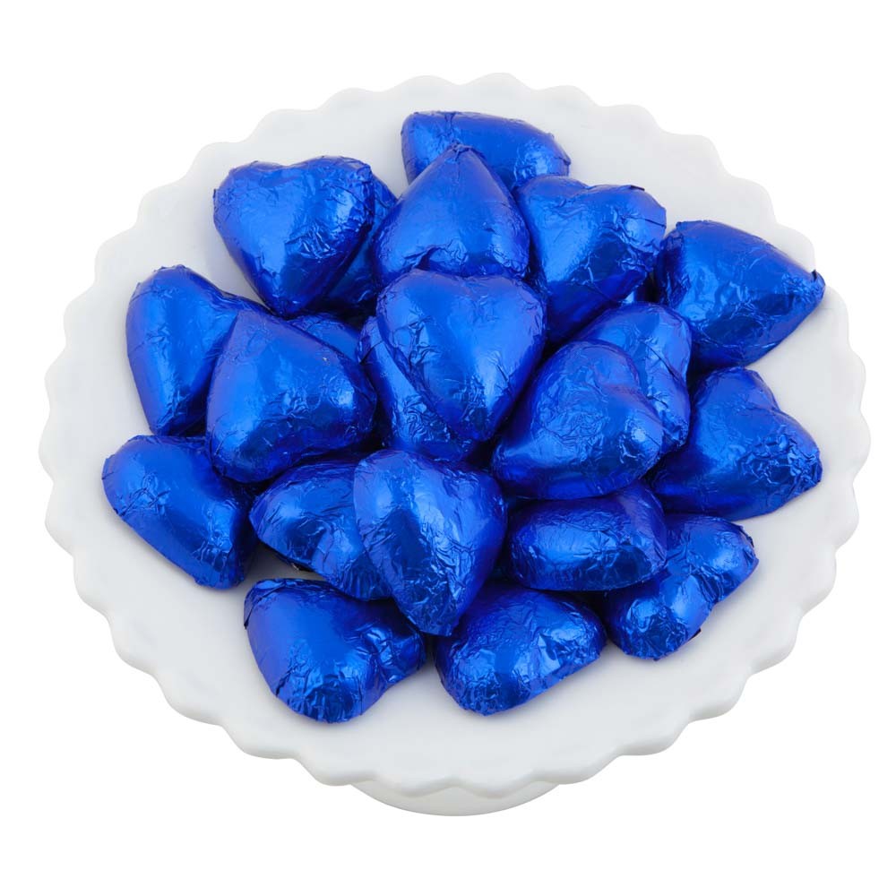 Dark Blue Belgian Chocolate Hearts 500g 5kg Candy Bar Sydney