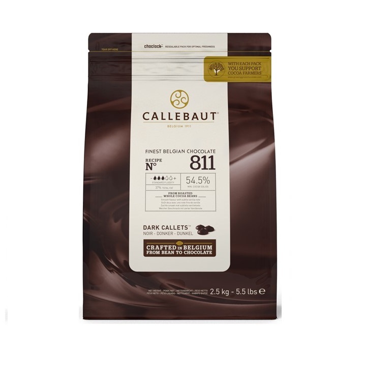 Callebaut 811 Dark Chocolate Callets 2.5kg