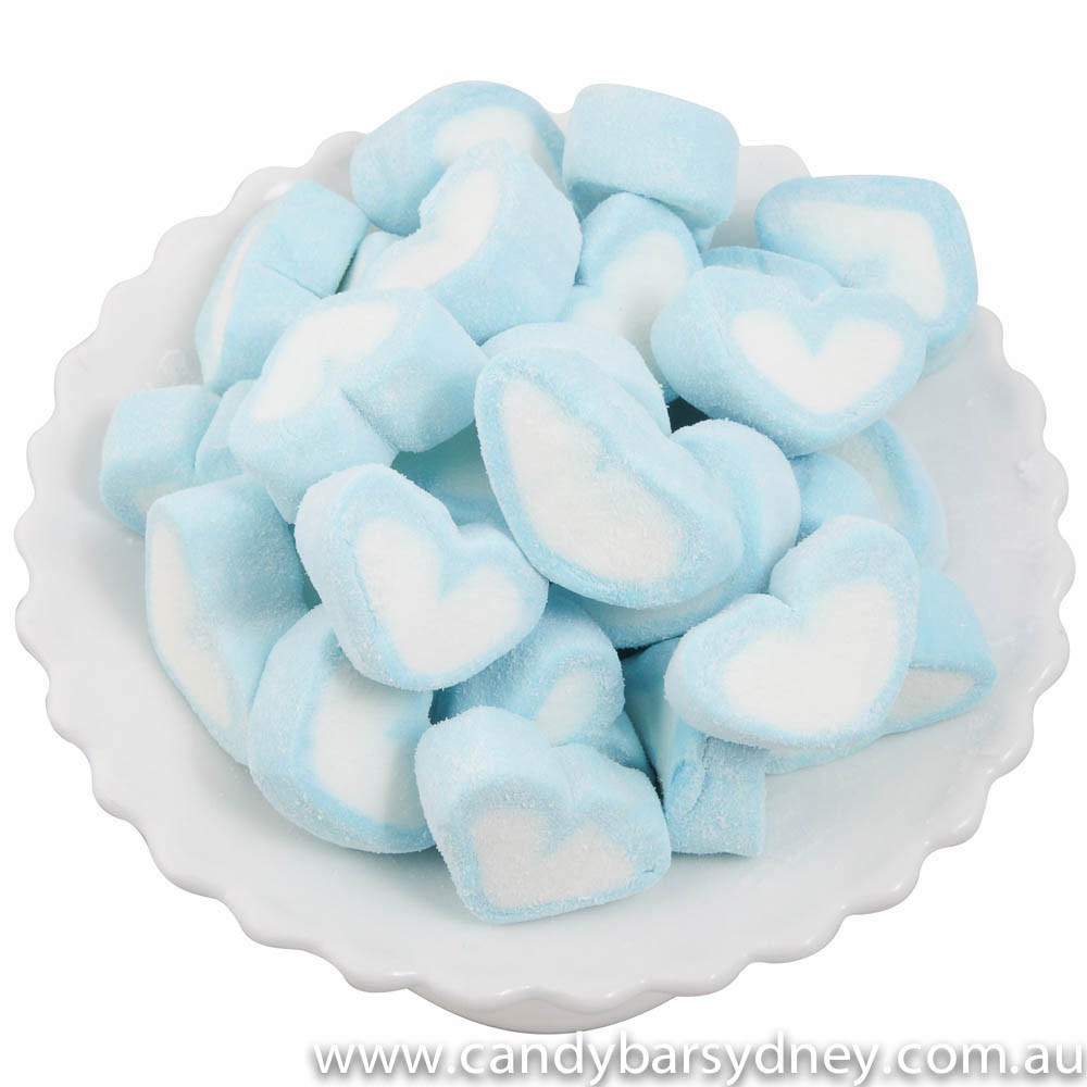 Blue Heart Marshmallows 1kg Candy Bar Sydney