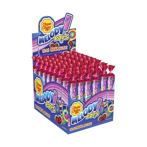 Chupa Chups Melody Pop Strawberry 15g x 48