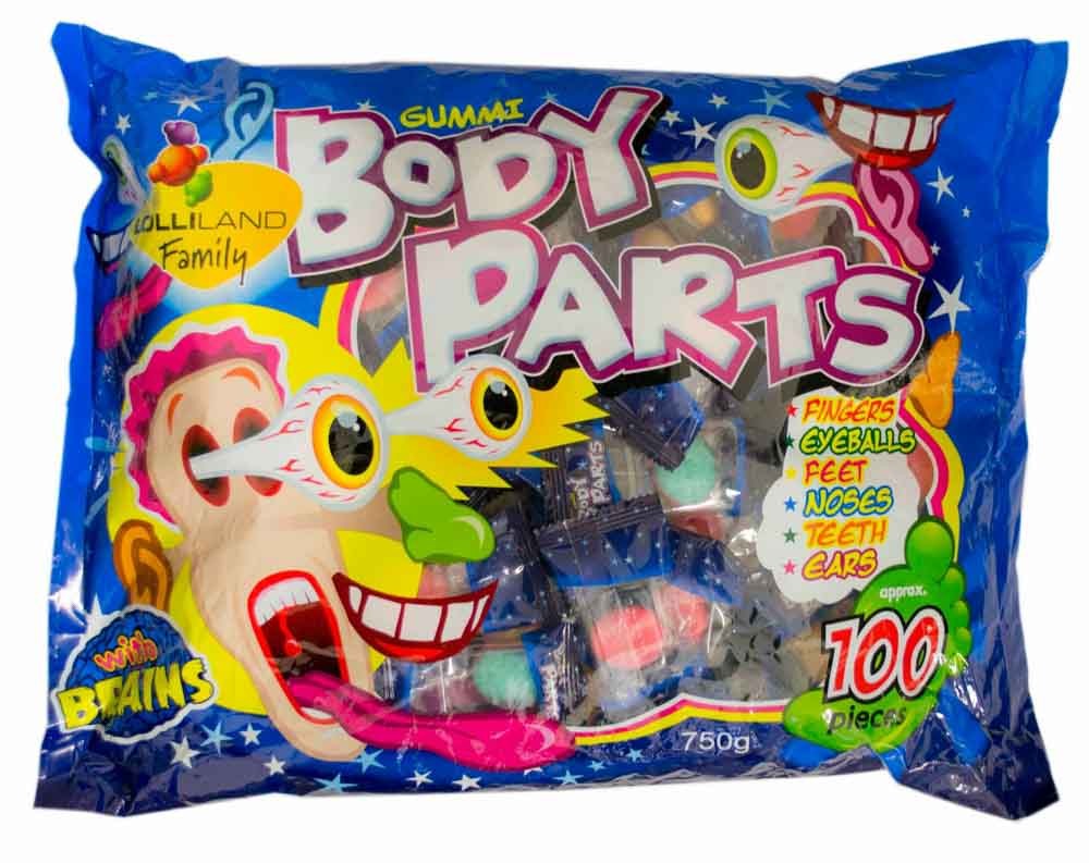 Gummi Body Parts 750g Candy Bar Sydney
