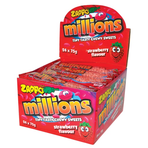 Zappo Millions Strawberry 75g x 24