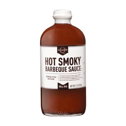 Lillie's Q Hot Smoky Barbeque Sauce 595g (Best Before: 28.08.23)