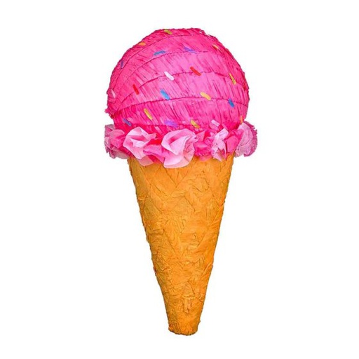 Ice Cream Cone 3D Shape Pull String Pinata