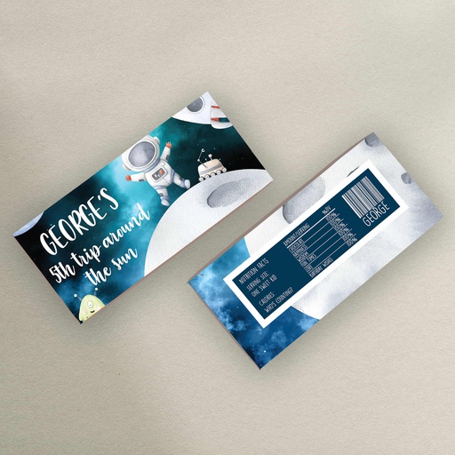 Space Chocolate Bar Wrapper