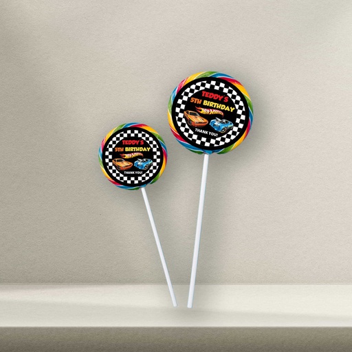 Hot Wheels Lollipop Sticker