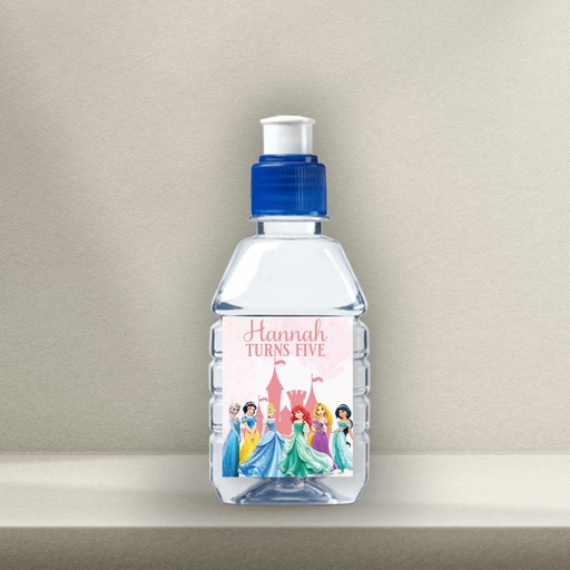 Princess Pop Top Water Bottle Sticker