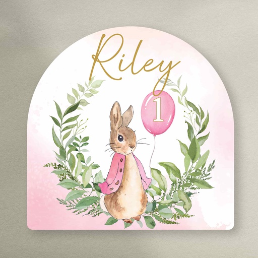 Pink Peter Rabbit Party Placemat