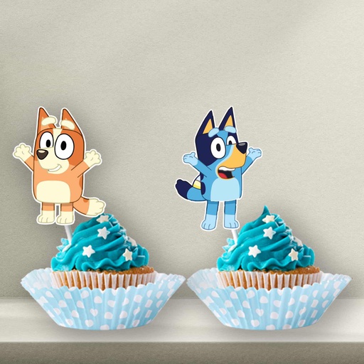 Bluey Cupcake Topper - Style 1