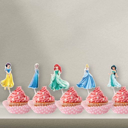 Princess Cupcake Topper - Style 1