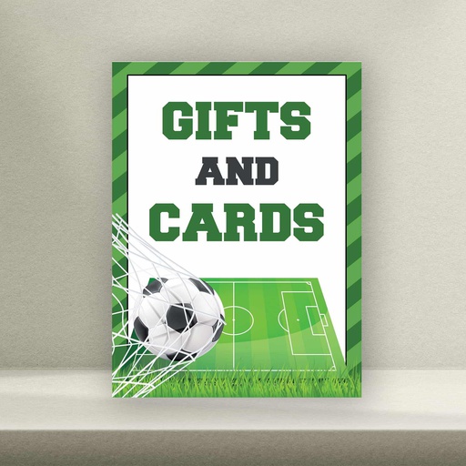 Soccer Gift Table Signage