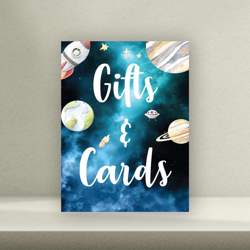 Space Gift Table Signage