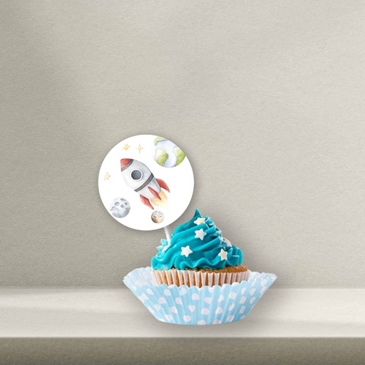 Space Cupcake Topper - Style 2