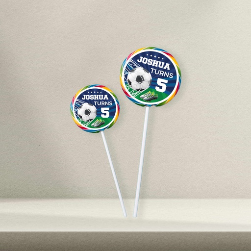 Soccer Lollipop Sticker