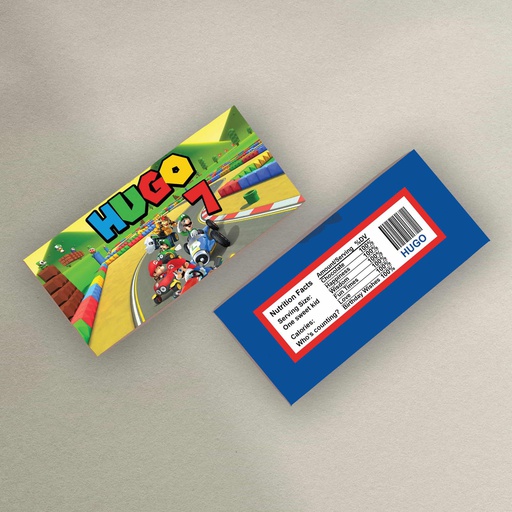 Mario Kart Chocolate Bar Wrapper