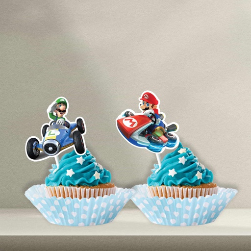 Mario Kart Cupcake Topper - Style 1